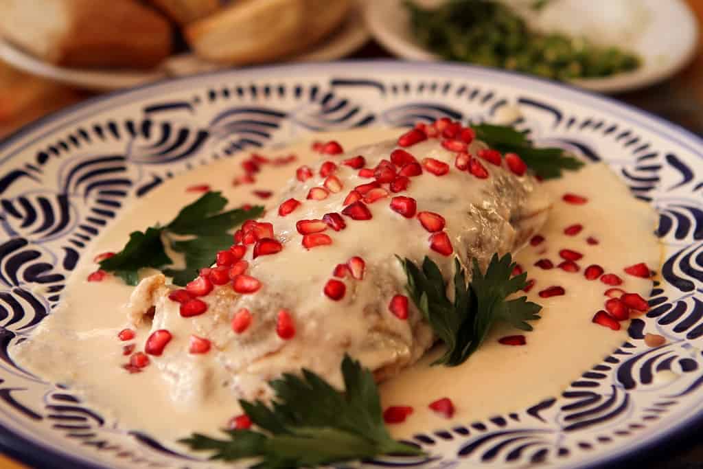 recipe for chiles in Mexican nogada